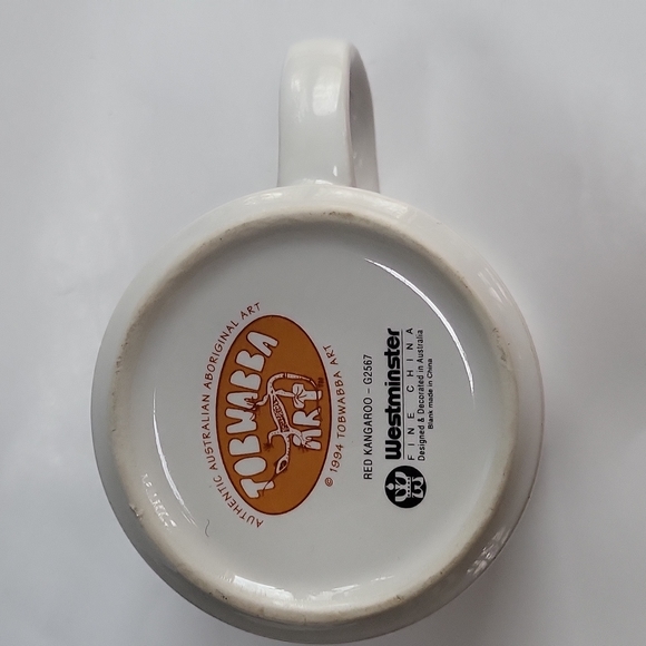 1994 Red Kangaroo Tobwabba Art Coffee Mug G2567 - Picture 2 of 12